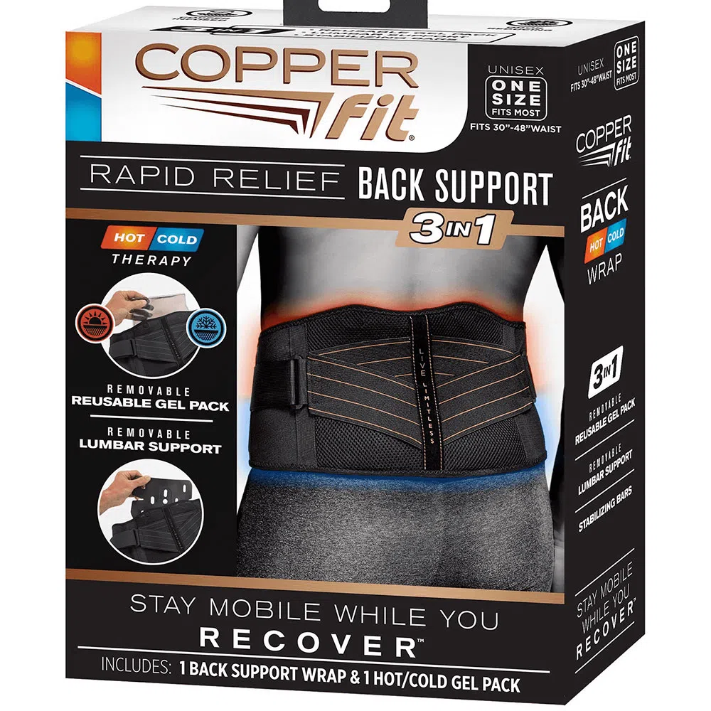 Copper Fit Rapid Relief Back Support