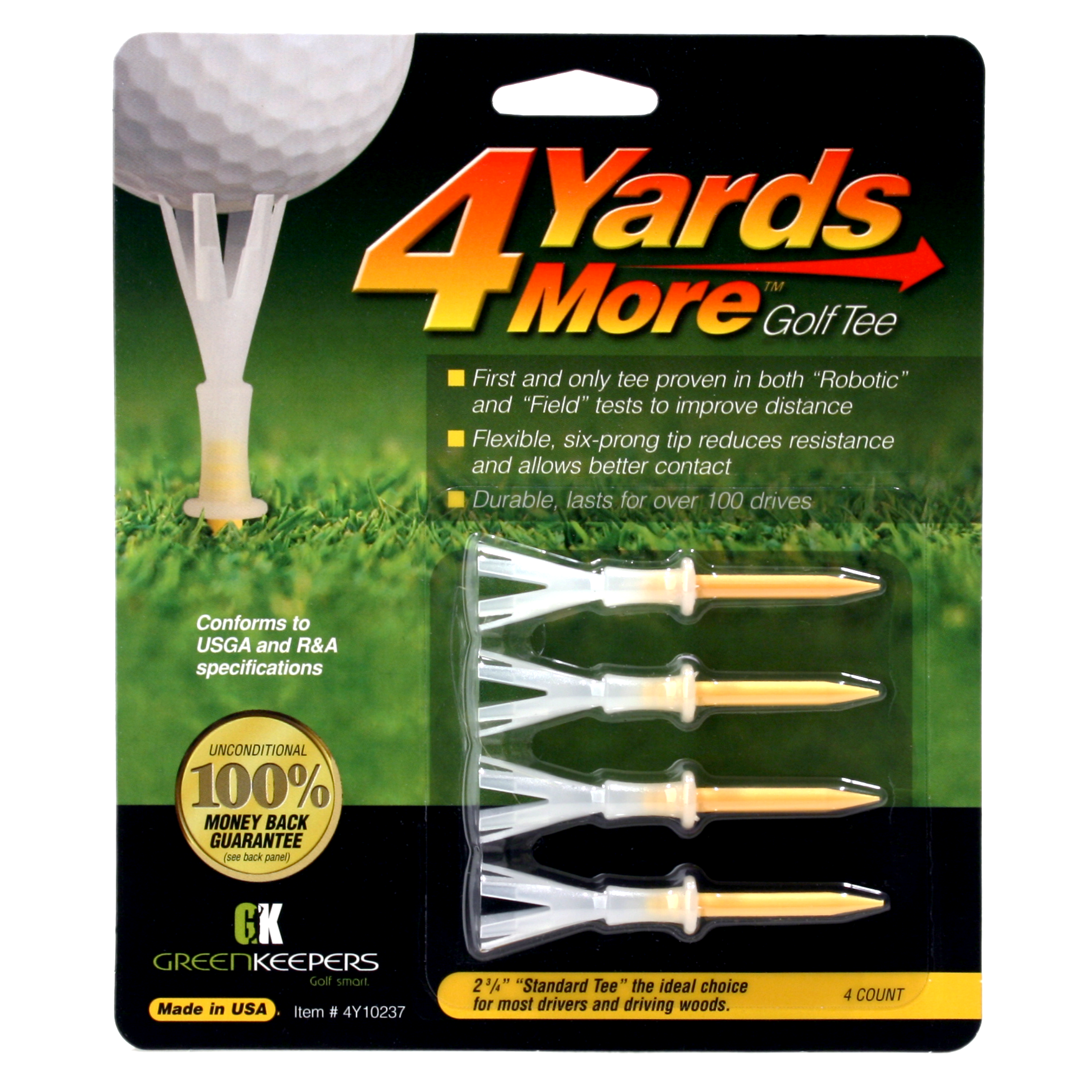 4 Yards More Golf Tees