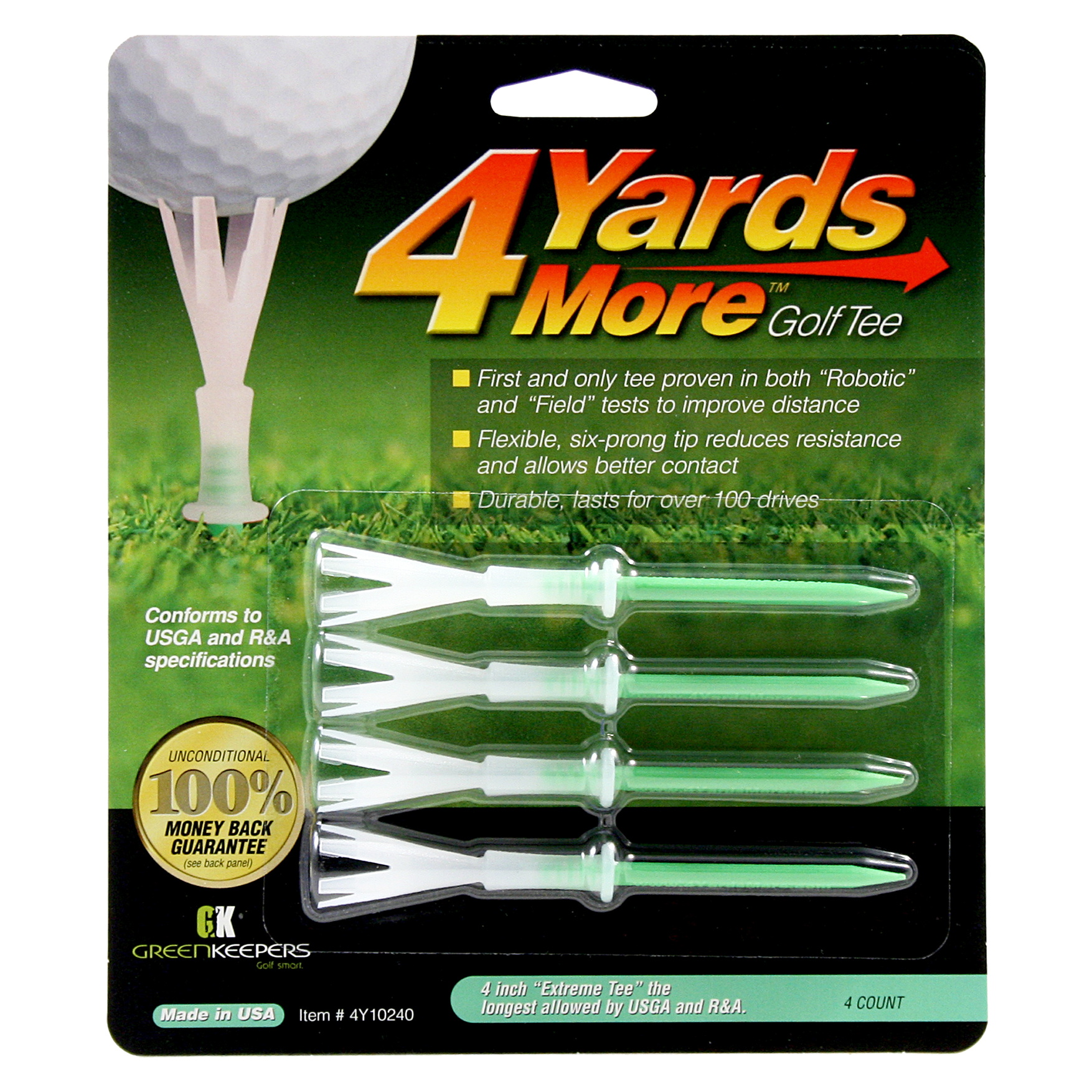4 Yards More Golf Tees