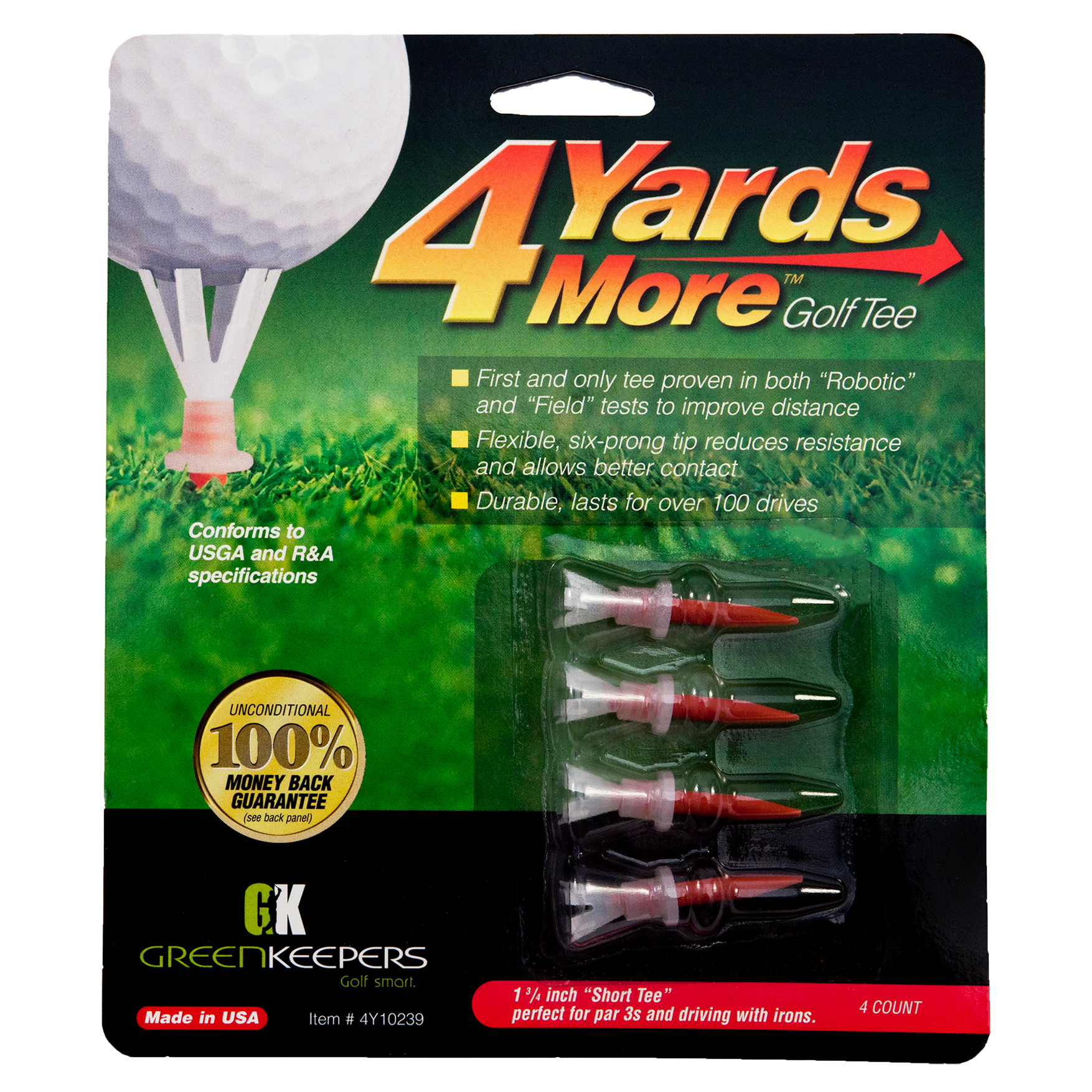 4 Yards More Golf Tees