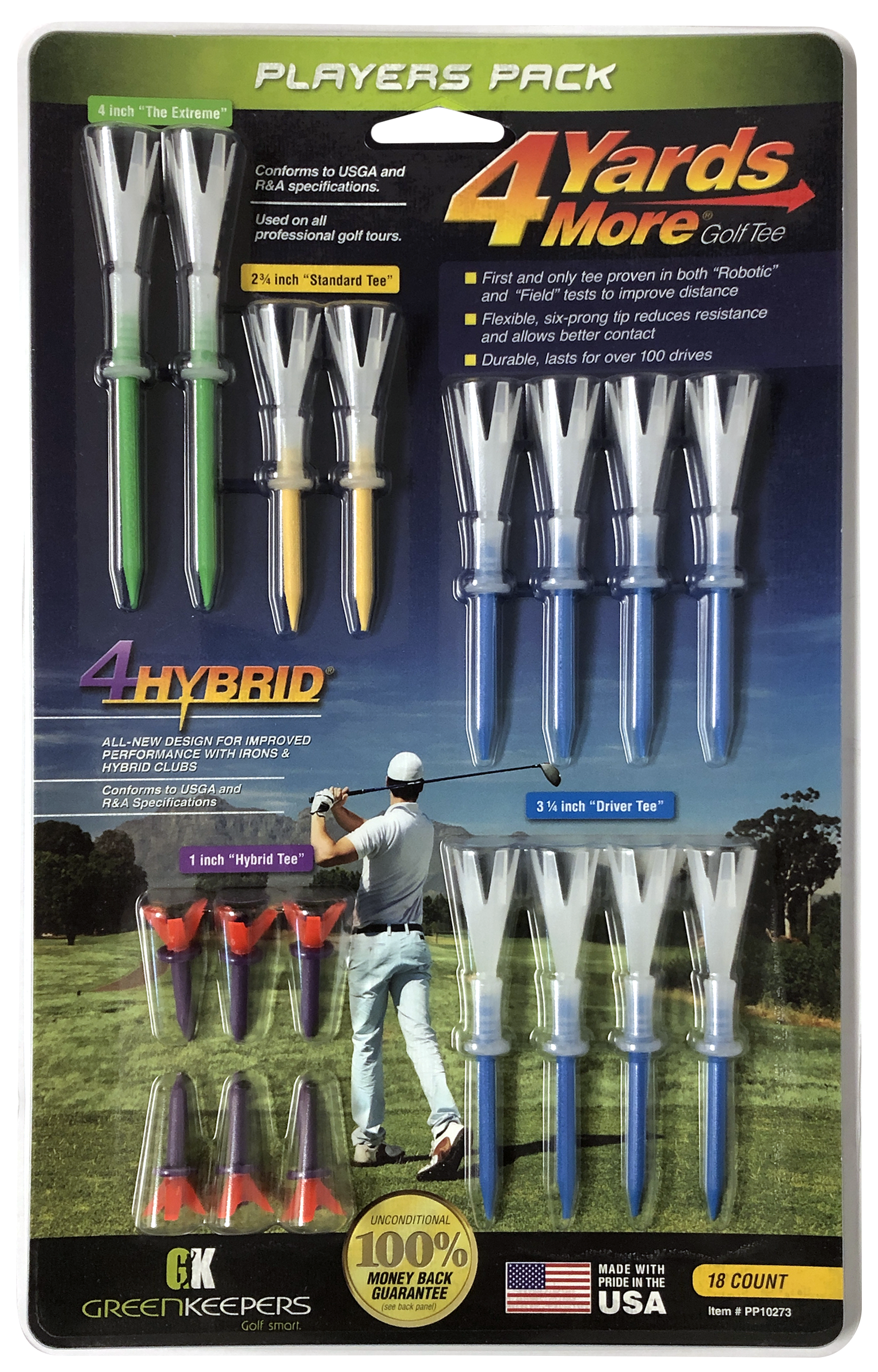 4 Yards More Golf Tees