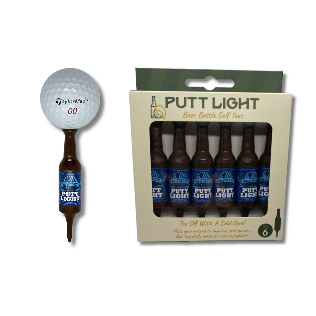 Putt Light Beer Bottle Golf Tees 6-Pack