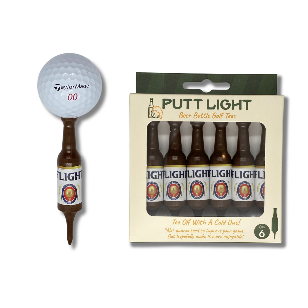 Putt Light Beer Bottle Golf Tees 6-Pack