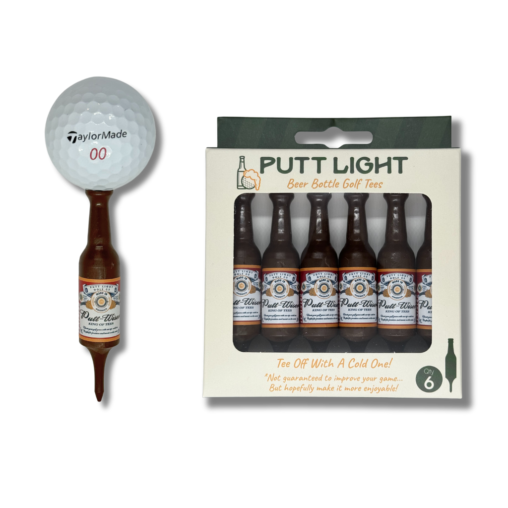 Putt Light Beer Bottle Golf Tees 6-Pack