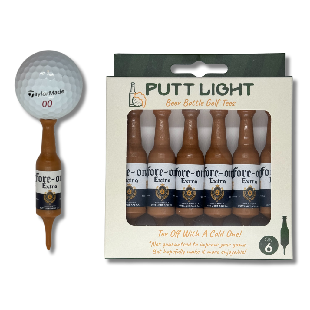 Putt Light Beer Bottle Golf Tees 6-Pack