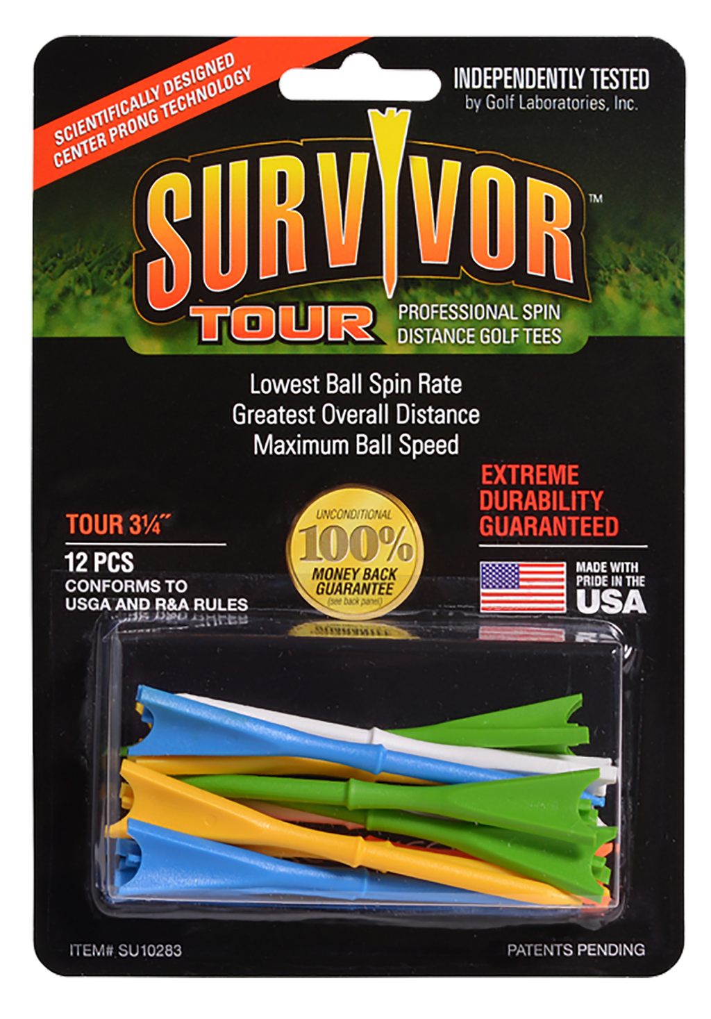 Survivor Tour Tees 3 1/4" - 12 pack