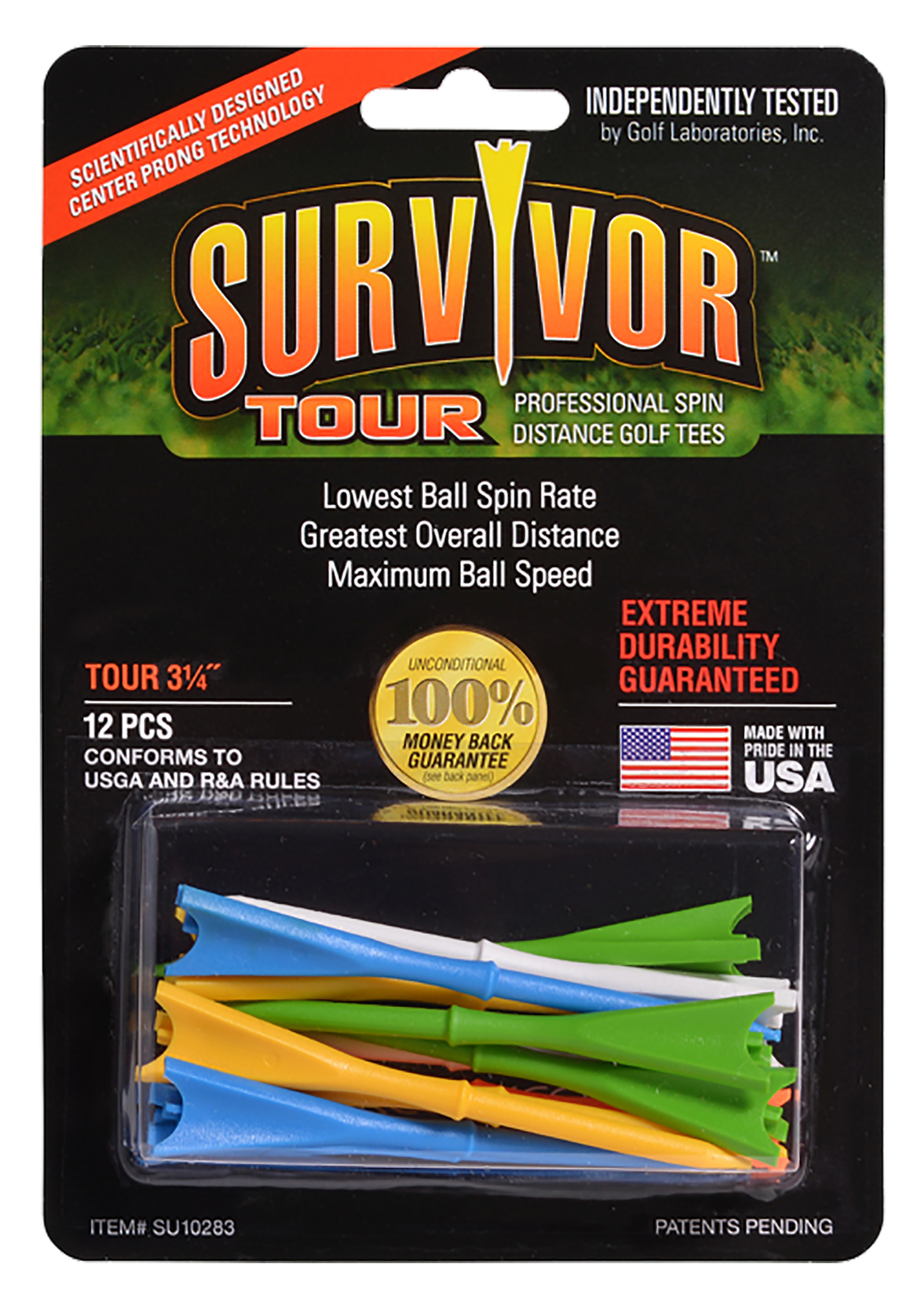 Survivor Tour Tees 3 1/4" - 12 pack