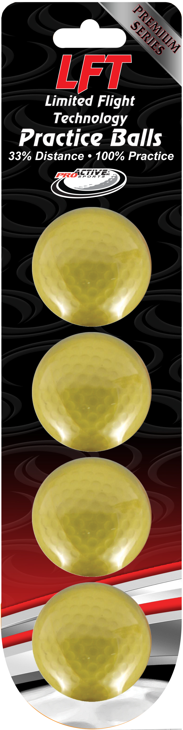 LFT Limited Flight Tech Practice Golf Balls - 4 Pack