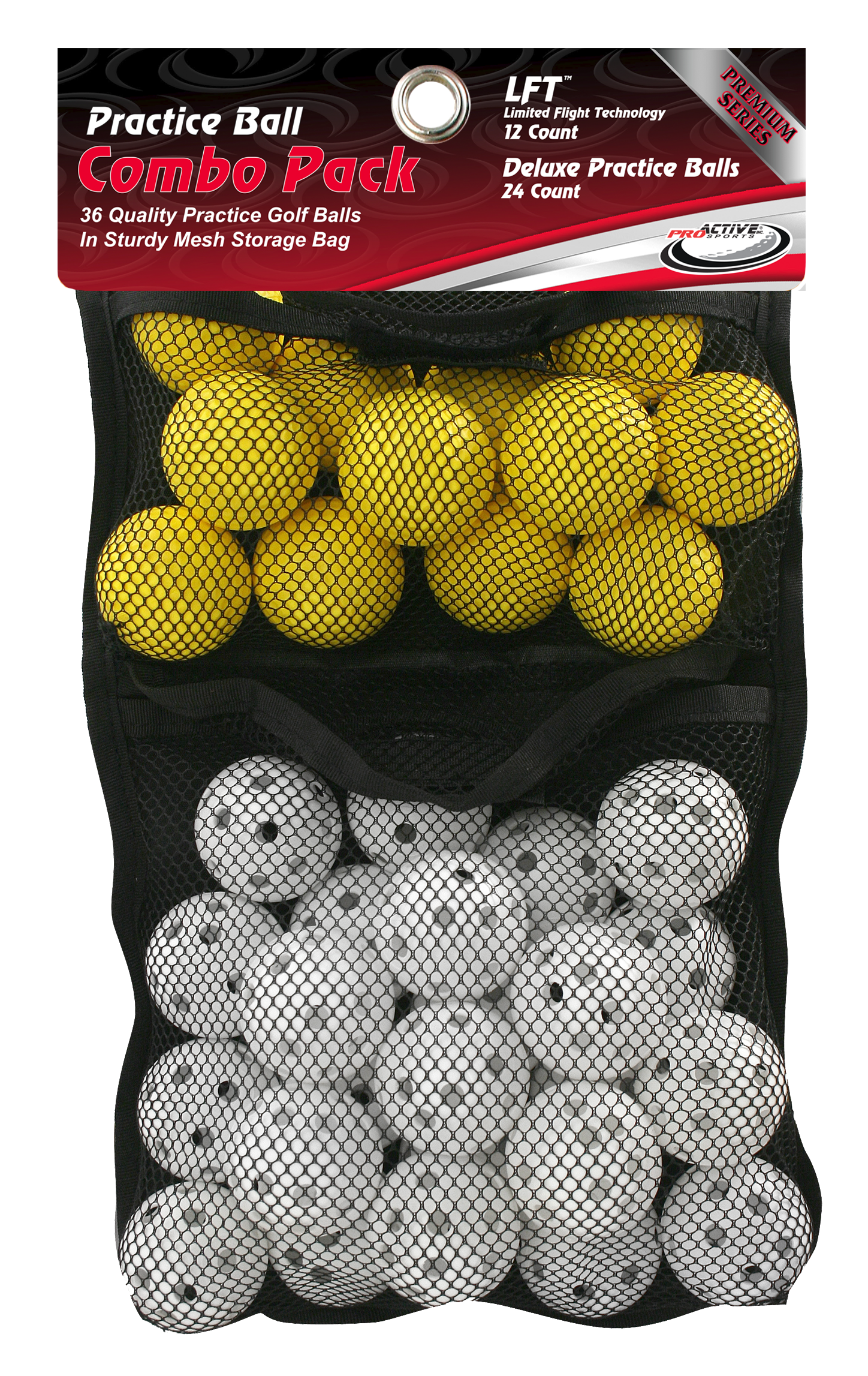 Practice Ball Combo Pack in Mesh Bag - 36 Piece