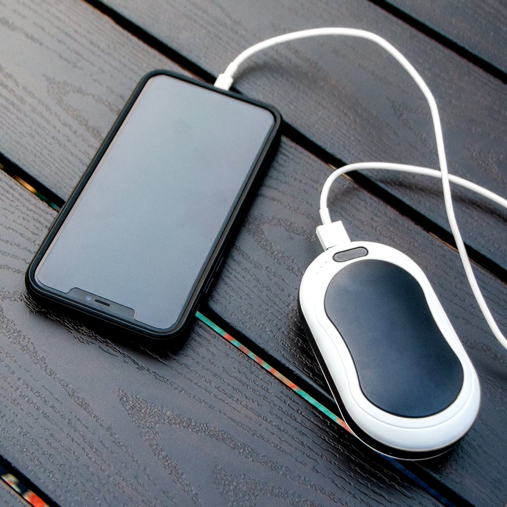 Rechargeable Hand Warmer w/ USB Power Bank