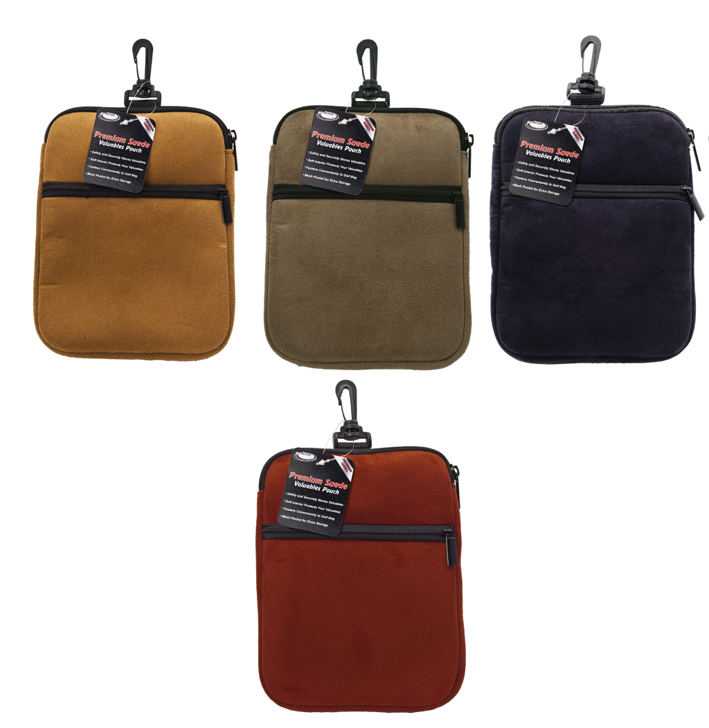 Premium Microfiber Suede Valuables Pouch