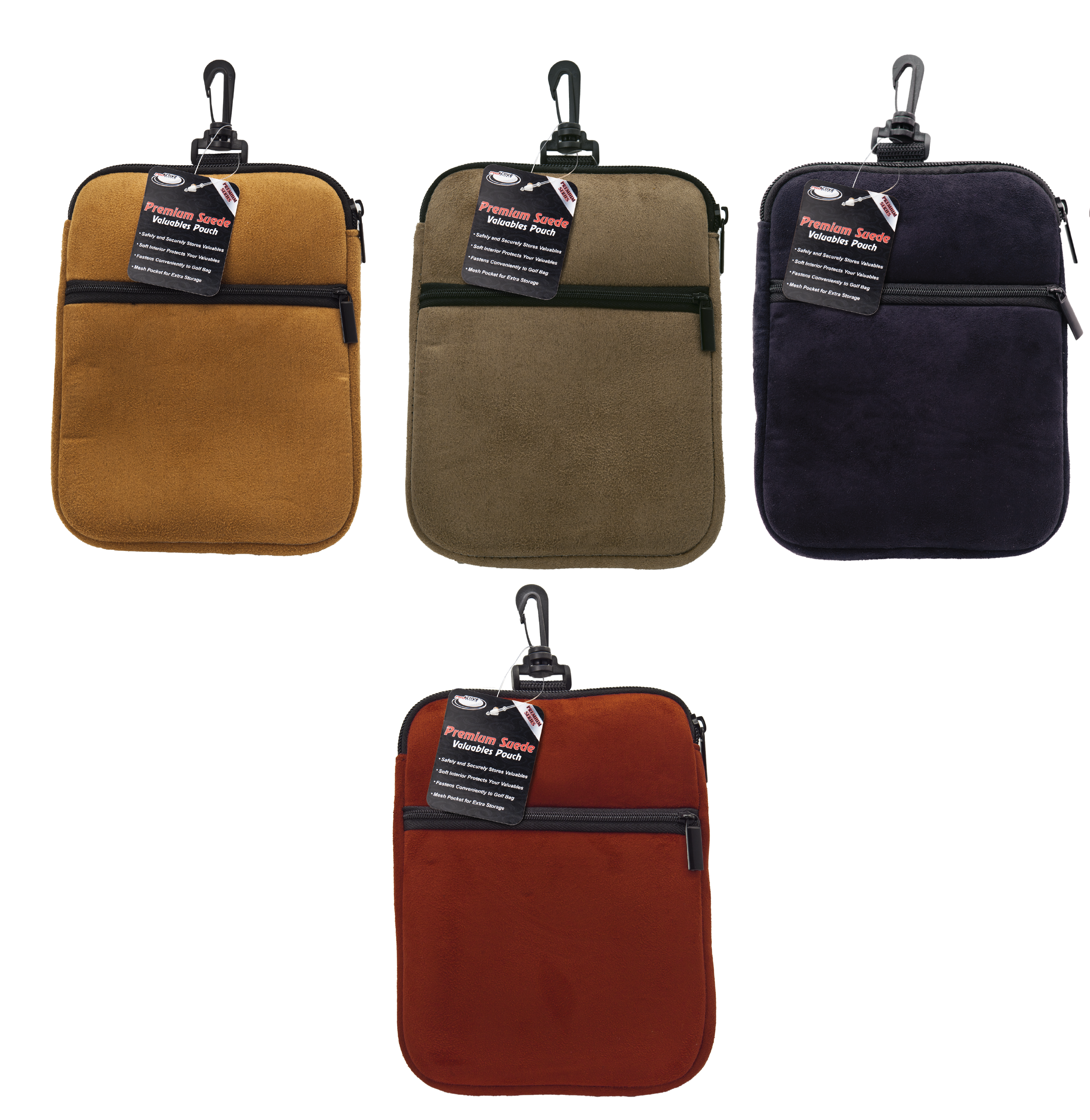 Premium Microfiber Suede Valuables Pouch