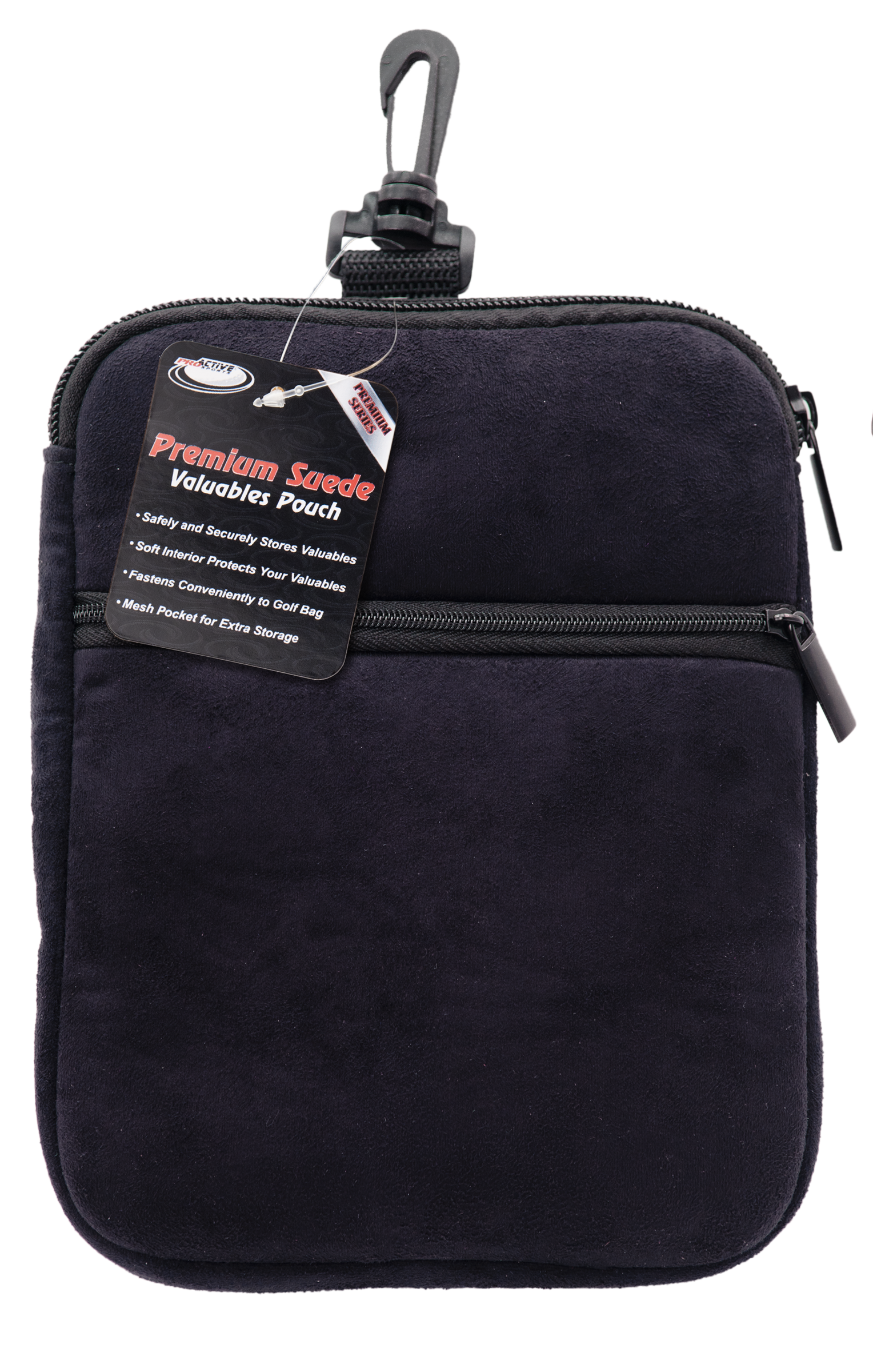 Premium Microfiber Suede Valuables Pouch