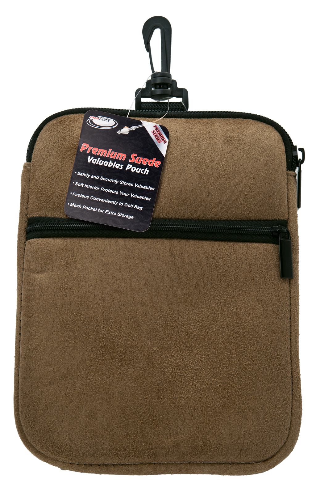 Premium Microfiber Suede Valuables Pouch