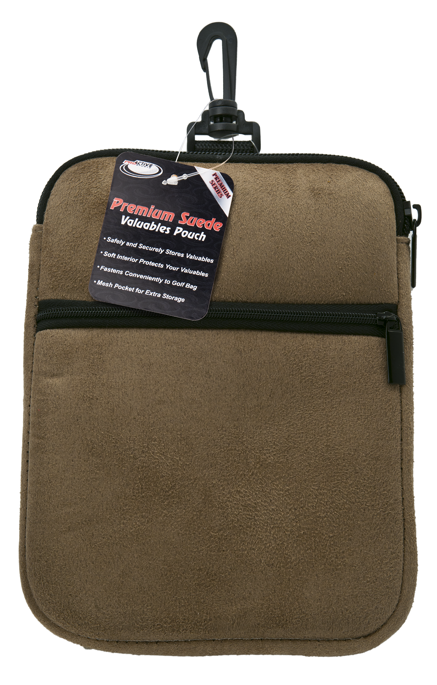 Premium Microfiber Suede Valuables Pouch
