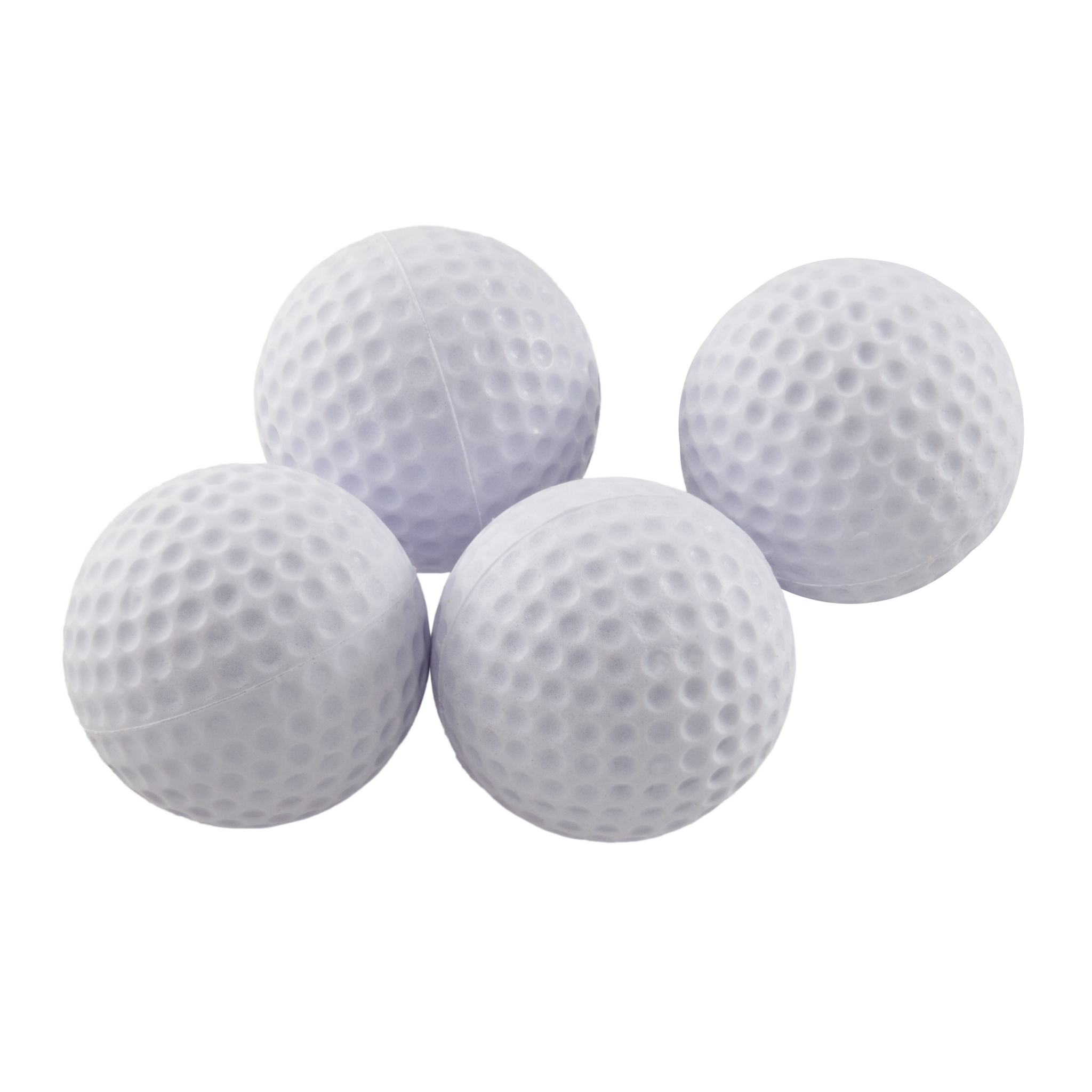 E.V.A. Rubber Short Flight Practice Golf Balls - 4 Pack