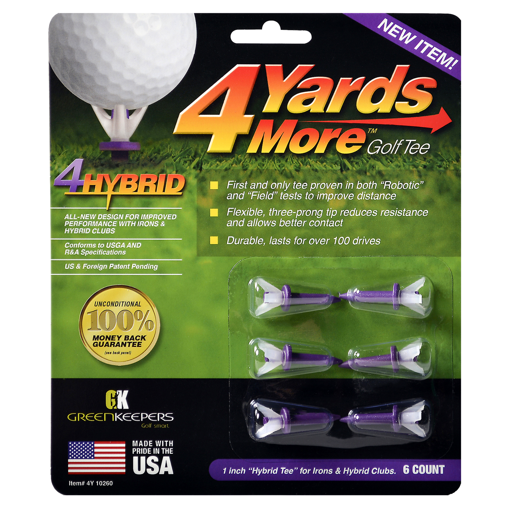 4 Yards More Golf Tees